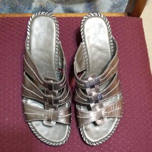 Gold Sandals by Strictly Comfort